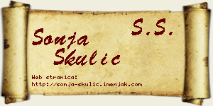 Sonja Skulić vizit kartica